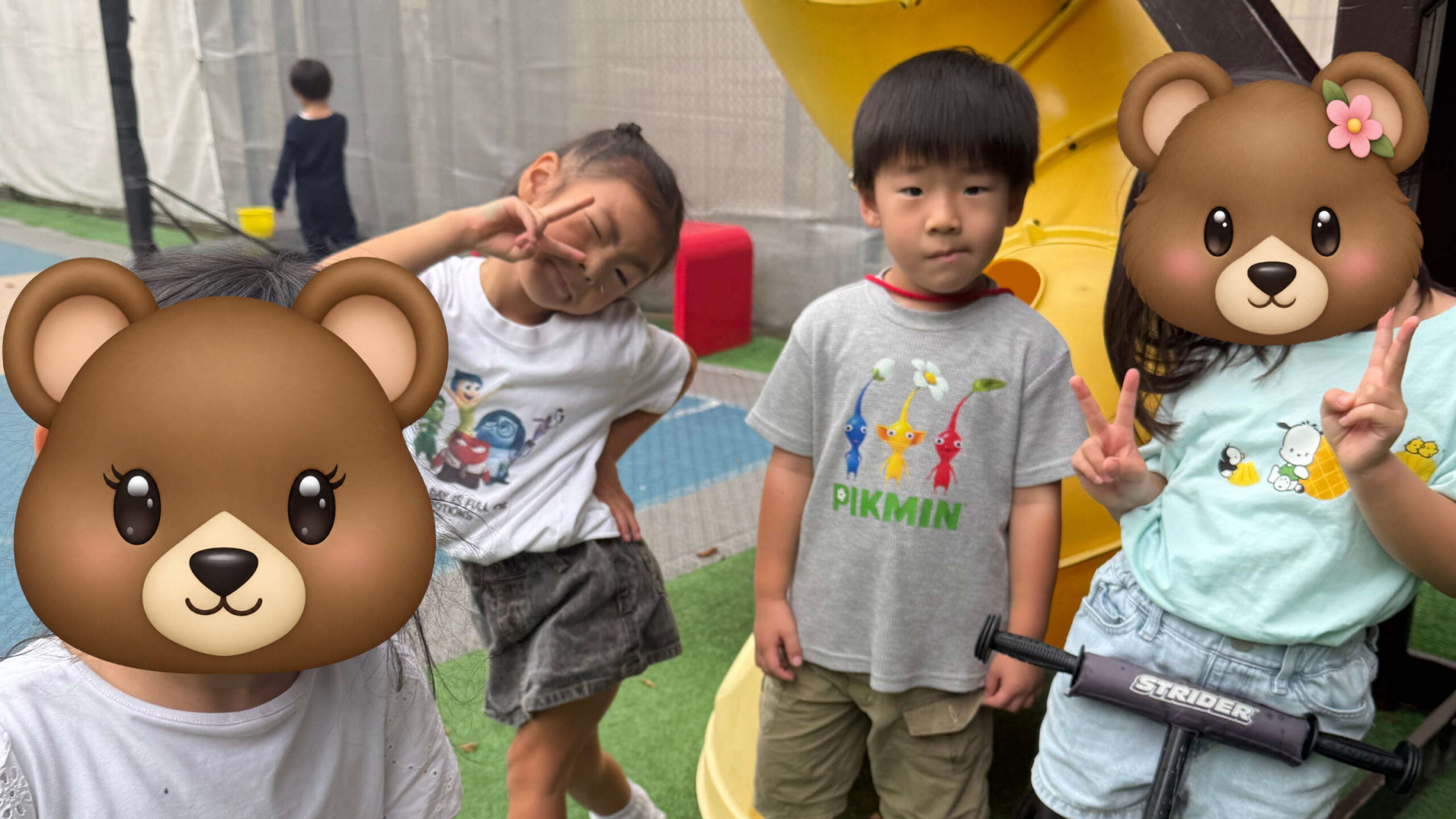 K5 students playing together on the playground and building friendships.
