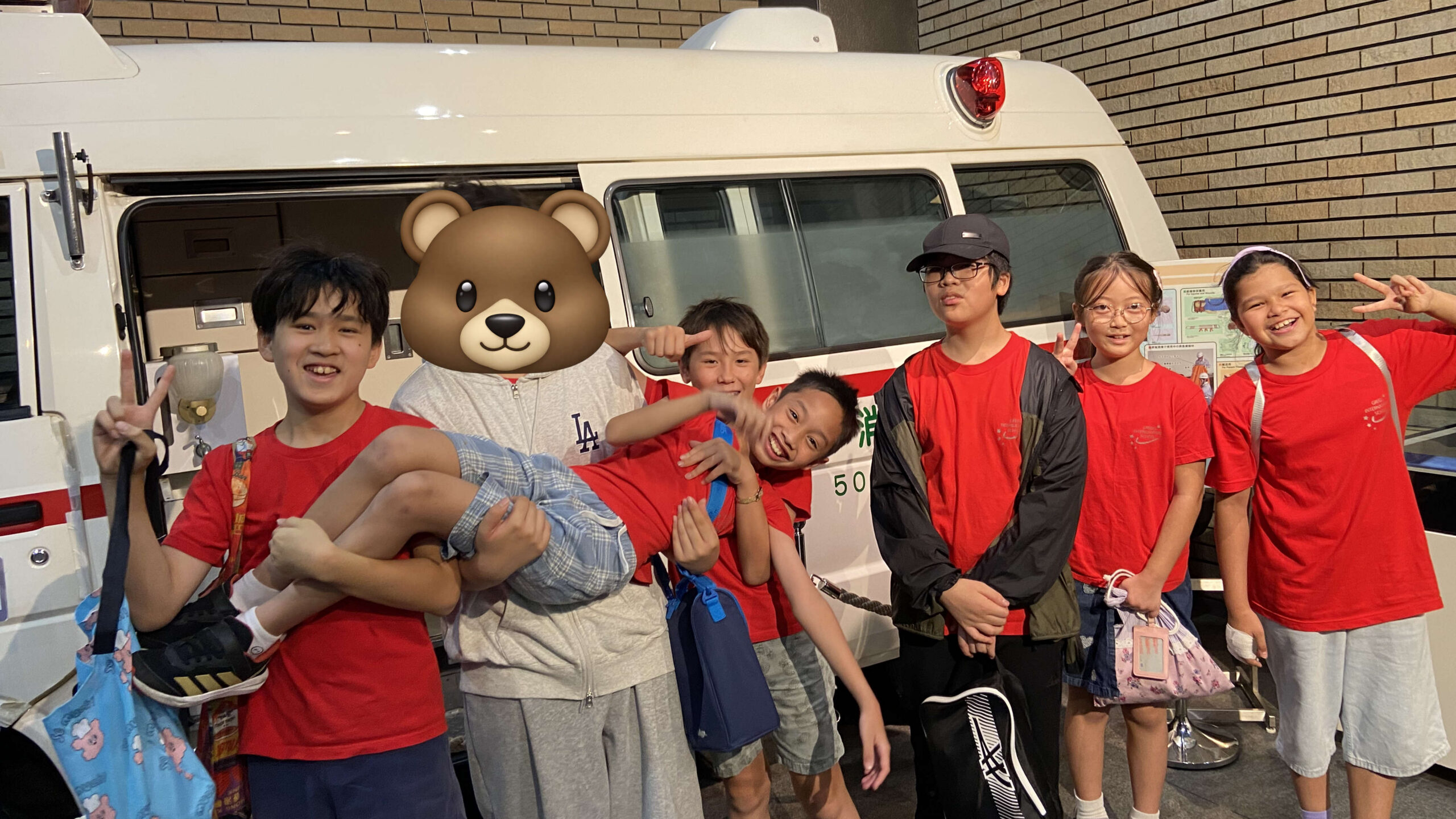 G3–6 students visiting the Fire Museum in Yotsuya during Safety Week